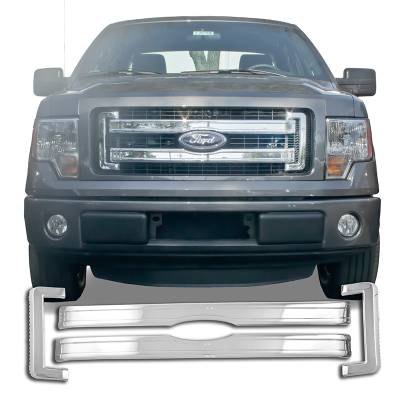 2013-2014 FORD F150 CHROME GRILLE OVERLAY COVER GI113