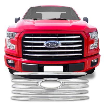 2015-2017 FORD F150 CHROME GRILLE OVERLAY COVER GI131