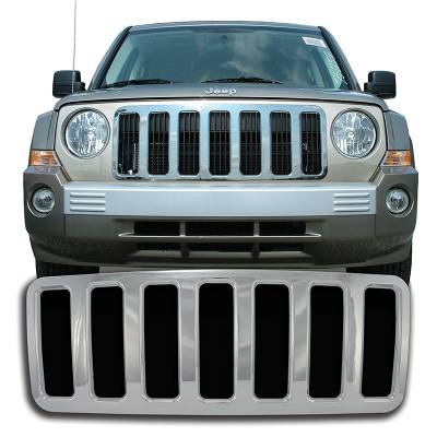 CCI - Chrome Grille Overlay 07-10 Jeep Patriot
