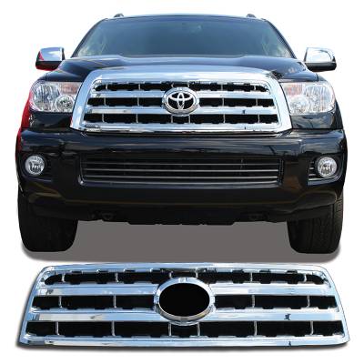 2008-2016 TOYOTA SEQUOIA CHROME GRILLE OVERLAY COVER GI62