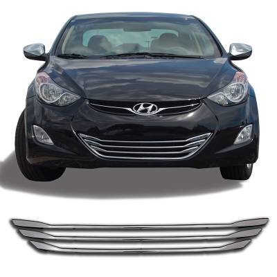 CCI - Chrome Lower Grille Overlay 11-16 Hyundia Elantra