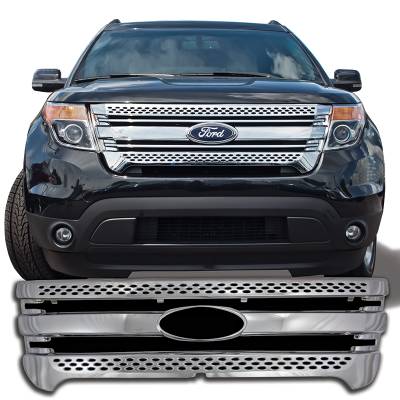 2011-2015 FORD ESCAPE CHROME GRILLE OVERLAY COVER GI139