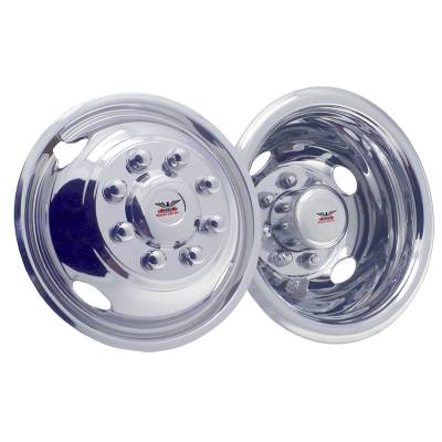  2000-2010 Chevrolet Silverado / GMC Sierra 3500 16" Stainless Steel Wheel Simulator Set