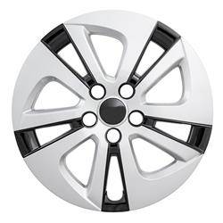 2016-2018 TOYOTA PRIUS 15" BLACK AND SILVER HUBCAP WHEEL COVERS 51615SB SET OF FOUR BRAND NEW
